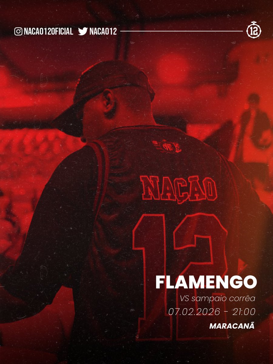 DIA DE MENGO! 🚩🏴

Hoje o Flamengo enfrenta o Sampaio Corrêa pela última rodada do Campeonato Carioca.

Vencer é OBRIGAÇÃO. 

#Nação12
#Nadanospara
#Flamengo

☝🏽✌🏽🚩🏴