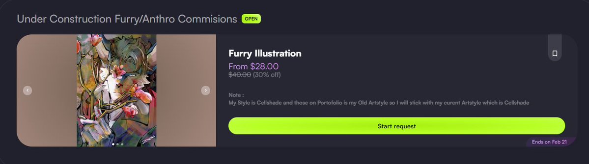 Furry Commisions Grand Opening! 
Start form at 40$ and get Discount 30%!! 
Only on Vgen 💚
#Furry #VGenComm