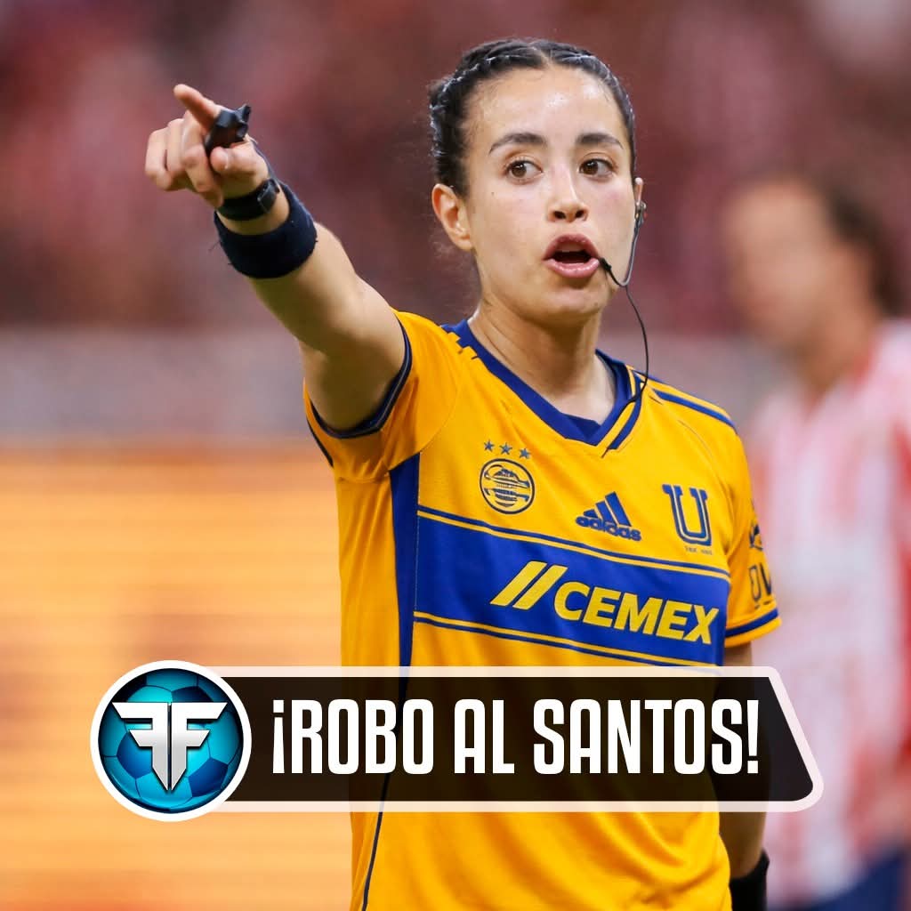 ¡Robo Al Santos!

De la mano de Katia Itzel García — La peor silbante de México — el Santos Laguna pierde su partido en San Nicolás

No le marca la falta a Brunetta previo al segundo gol.

Se inventa un penal inexistente en contra del Santos y lo sostiene cuando del VAR le