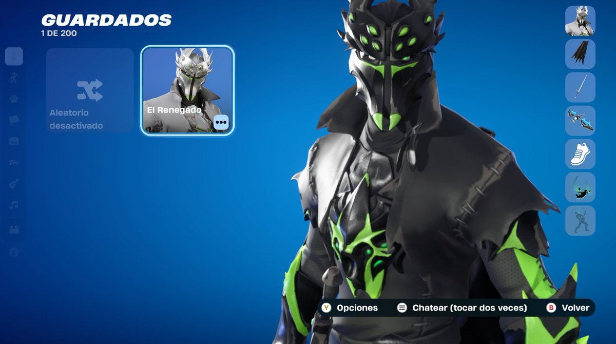 Tuve la idea de hacer todos mis conjuntos de Fortnite de nuevo, sin embargo vi a una Skin que empezó mi aventura y travesía en este juego, además de ser mi primer personaje en el Headcanon de Fortnite, antes de Lorenzo solo existía uno...EL RENEGADO
