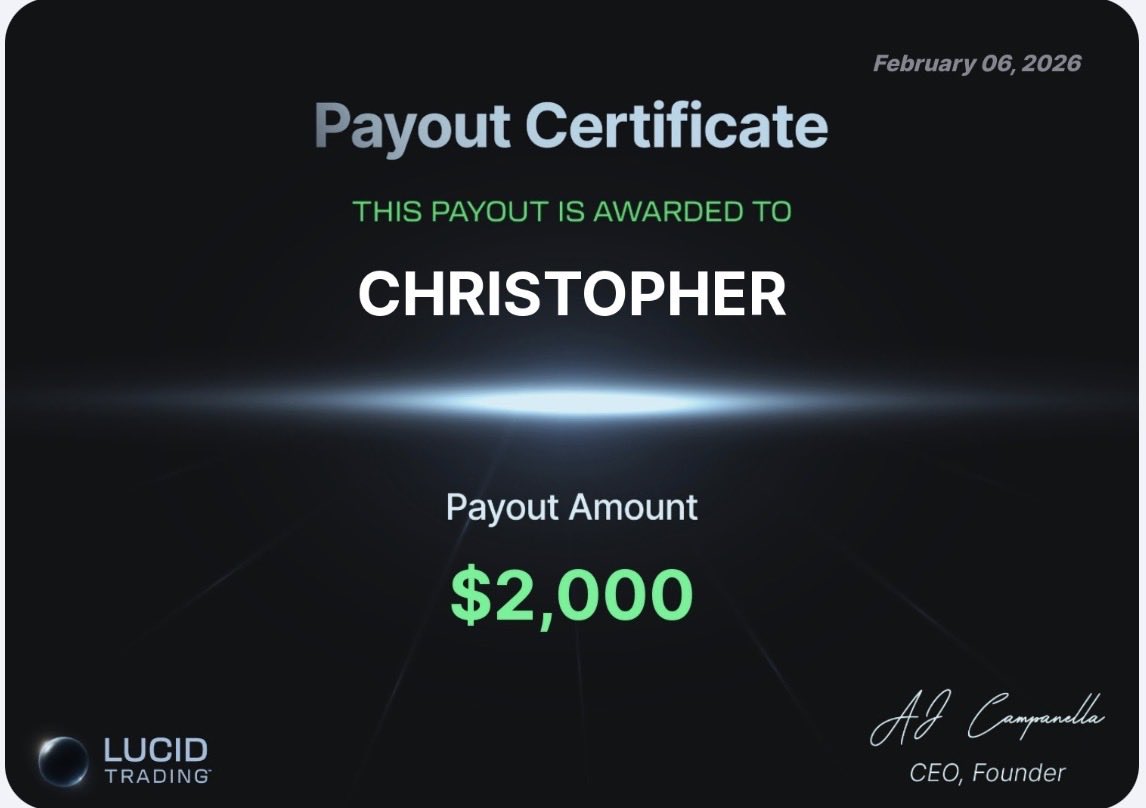 SunlessTrading's tweet image. Solid week trying out a @TradingLucid 50k Flex account that I started funded on Monday.

Ran it up to $20k trading SIL micros.
Requested payout after close today, approved  and paid into bank account within 1 minute.