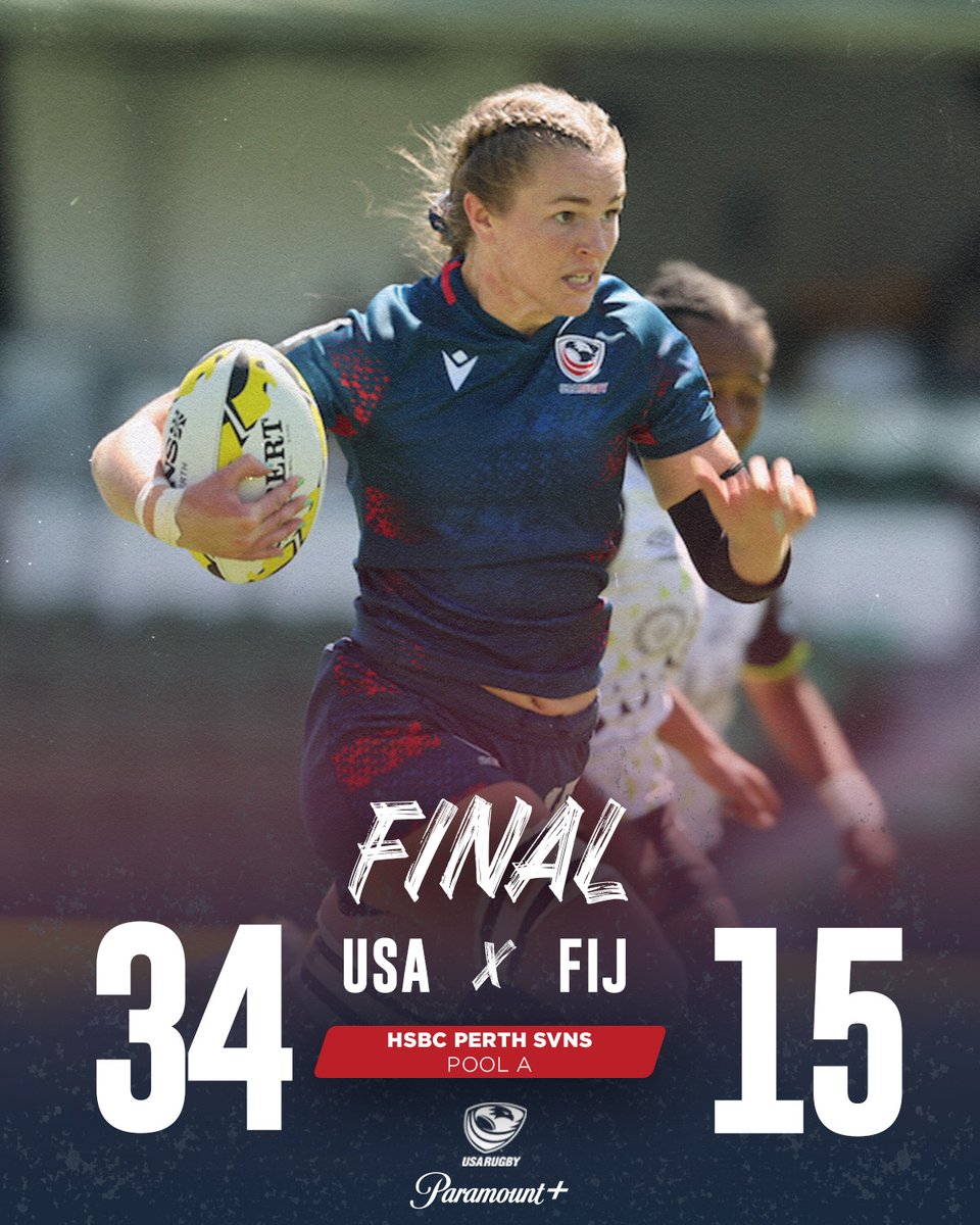 USA open <a href="/svns_per/">HSBC SVNS Perth</a> with a win, a Cass Bargell Sevens debut and and first USA tries from Rachel Strasdas and Autumn Czaplicki 💥💥💥

Tries: Strasdas, Ramsey, Adegoke, Sullivan, Thomas, Czaplicki
Conv: Wilfley, Cowdrey
