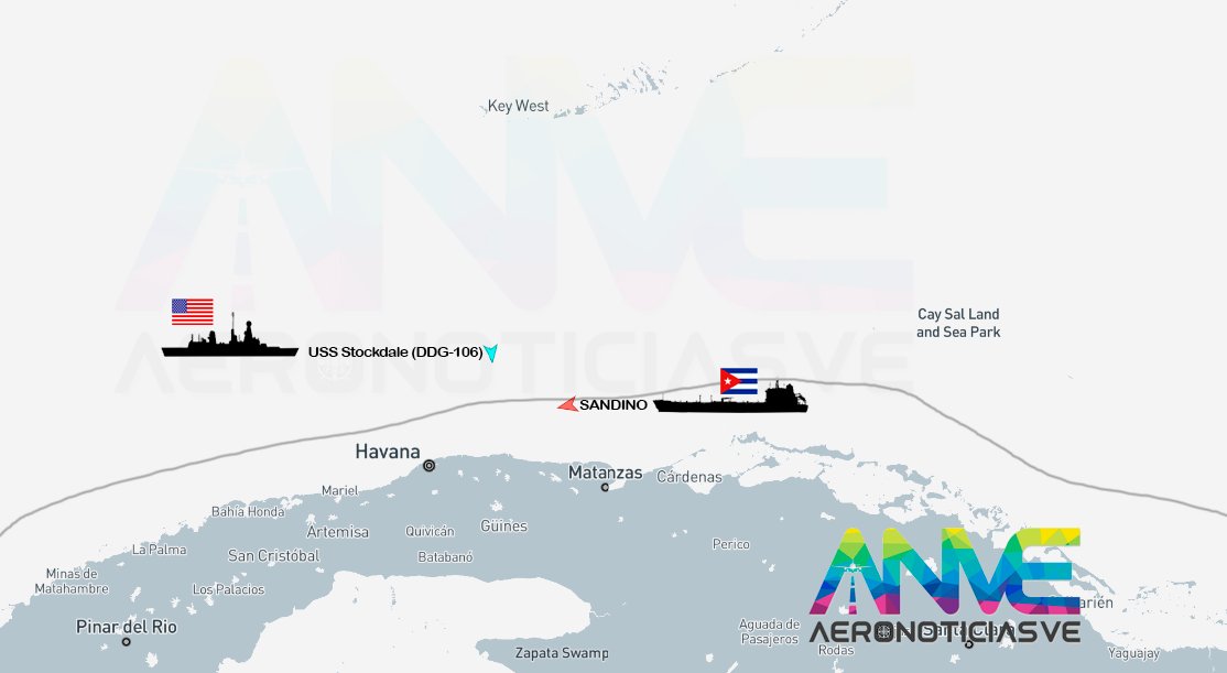 ⚠️ACTUALIZACIÓN⚠️Operación Southern Spear: CUBA🇨🇺

El buque Sandino🇨🇺 (IMO 9441178), sancionado por la #OFAC🇺🇸, busca refugio dentro del mar territorial de Cuba🇨🇺, mientras el destructor lanzamisiles USS Stockdale🇺🇸 (DDG-106) se mantiene posicionado a 23 millas náuticas (42.6 km)
