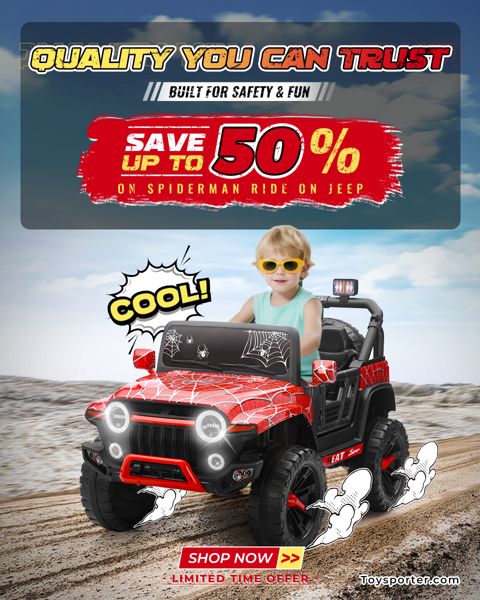 ToysPorter's tweet image. Looking for a powerful outdoor toy for your kids?

Our 24V ride-on vehicles deliver more power, longer battery life, and real backyard performance.

Top picks:
Pink Jeep
Spiderman Truck
Cybertruck ATV
👉 Shop now: Toysporter.com
#KidsRideOn #KidsToys #OutdoorFun
