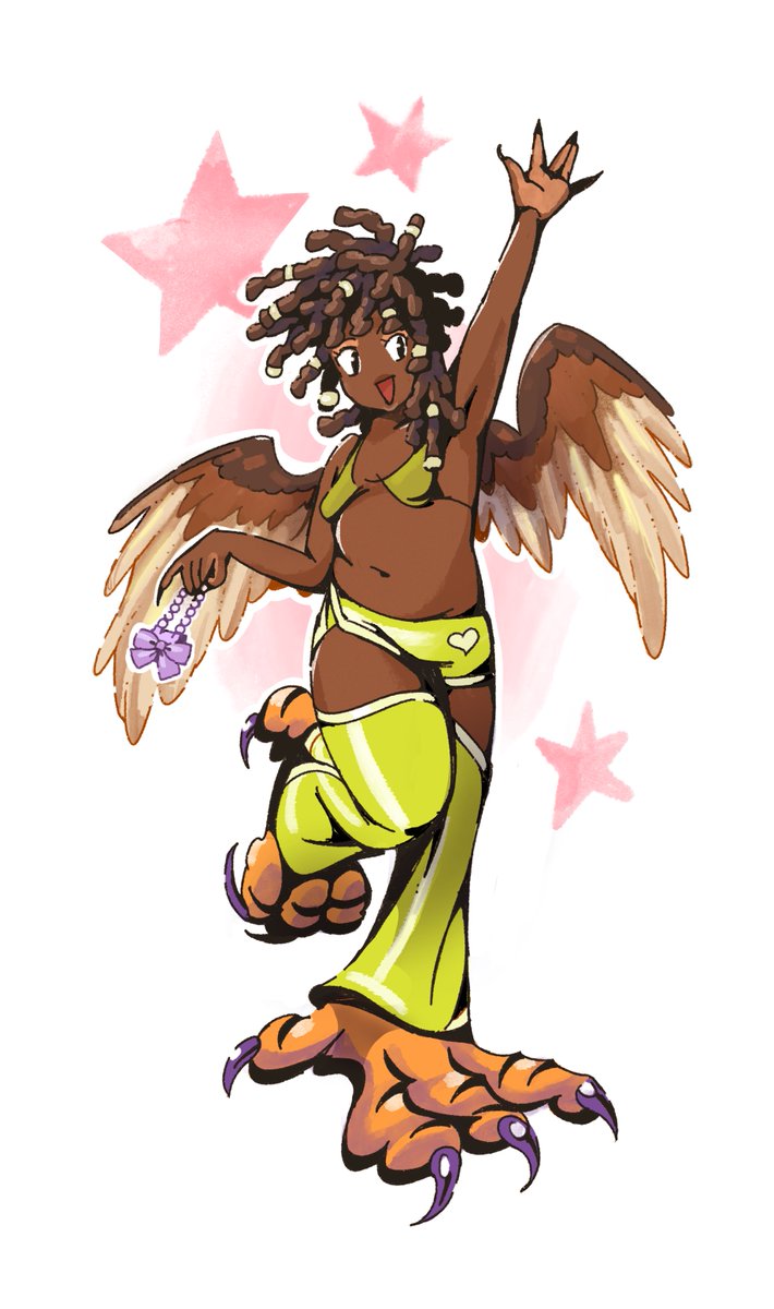 uhmuhnah's tweet photo. Harpy girl 💕 ... in Telfar pants https://t.co/QjALpTZvdb
