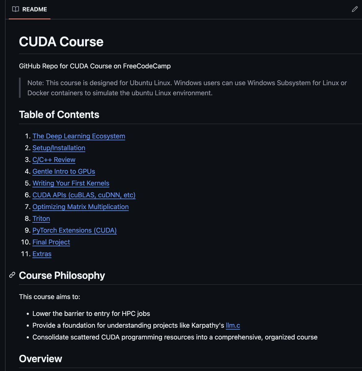 My CUDA course repo just hit three THOUSAND github stars! LFGGGGGGG