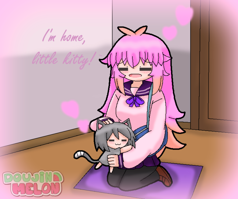 ain't nothing like coming back home and being greeted by your pet near the front door~ 💖💕
#originalcharacter 
#OCart 
#originalart 
#artwork 
#イラスト