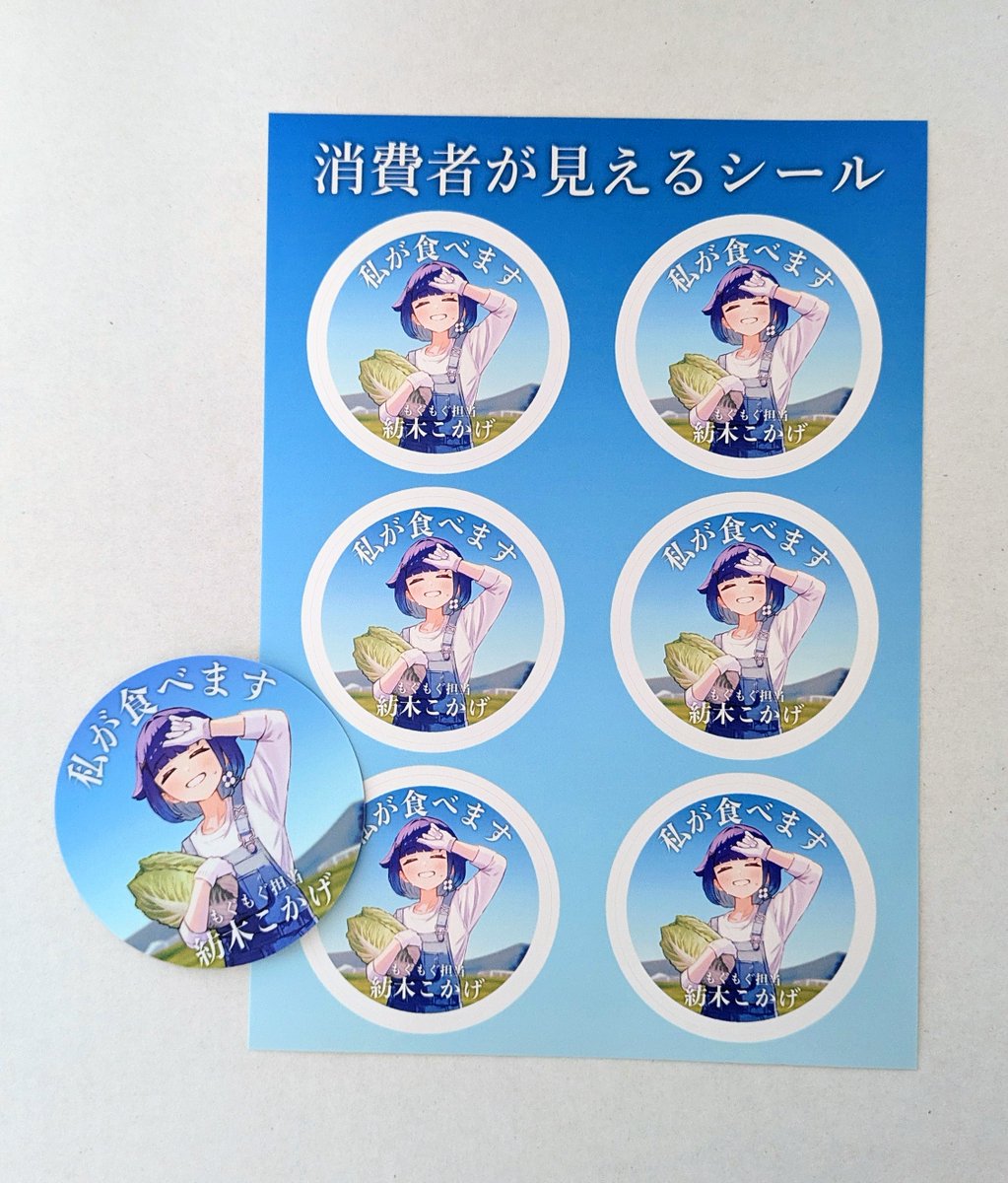 実物こんな感じです‼️ ステッカーにプラスしてペタペタはる用のシール