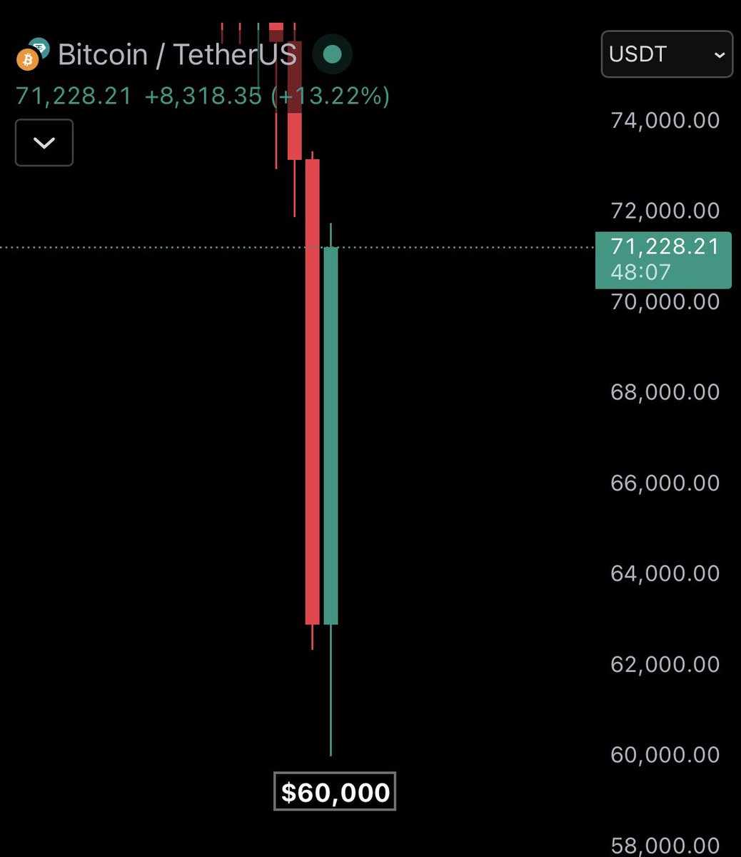 Gozek382's tweet image. INSANE:

Bitcoin pumped over $11,000 in 24 hours, posting its biggest daily gain in history.