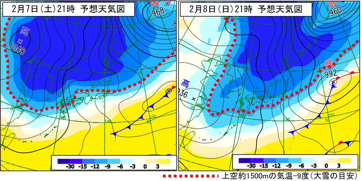 【大雪、積雪や路面の凍結による交通障害に警戒！】7日から9日は北日本から西日本の日本海側を中心に大雪となり、これまでより積雪がさらに増えるおそれがあります。普段雪の少ない東日本から西日本の太平洋側でも、山地だけでなく平地でも大雪となる所がある見込みです。最新の防災気象情報の確認を！