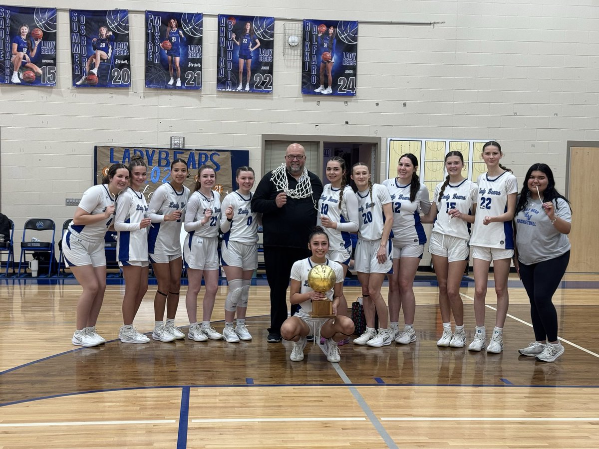 Lady Bears are district champs! We won over Cuero 68-32. We are 28-6 overall and 9-0 in district. One more district game on Tuesday and then on to playoffs! <a href="/Nick_TXHSGBB/">Nick Alvarado</a> <a href="/hinojosa_david/">David Hinojosa</a> <a href="/LaVerniaNews/">La Vernia News</a> <a href="/LaVerniaISD/">La Vernia ISD</a>