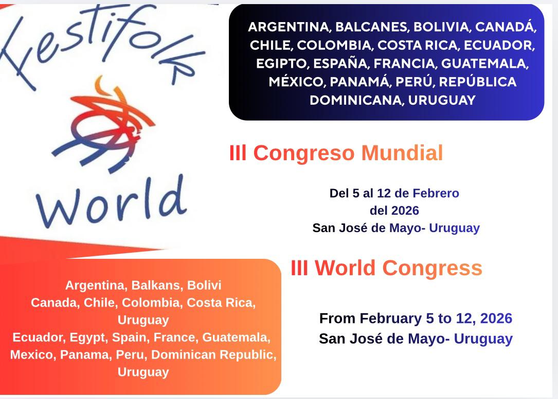 FestifolkArg's tweet photo. Festifolk World da inicio su congreso @BALLETRUMICANI https://t.co/fIRiVCQM8b