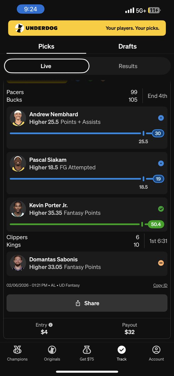 bdotnardo's tweet photo. @PotdPrizepicks @Playbook uk i tailed🙏🏾 cash tss out!✅ https://t.co/nncx8s7A7m