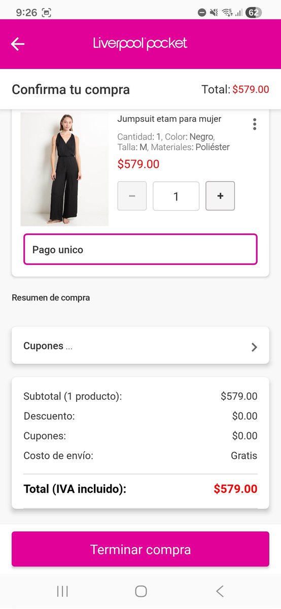 lcbj20's tweet photo. @liverpoolmexico quiero hacer una compra de un producto en la app.  Ahi aparece un precio en el producto y cuando voy a pagar al carrito cambia el precio. Necesito se me respete el precio del producto de $231.69 que aparece en mi bolsa. 
Adjunto testigo @Profeco https://t.co/06zwS4VyMr