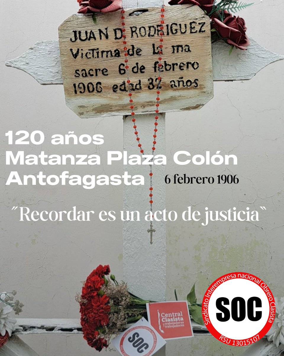 Masacre Plaza Colón
Los trabajadores en huelga inicialmente eran caldereros del Ferrocarril de Antofagasta a Bolivia, con el paso de los días otros trabajadores y gremios solidarizaron con la huelga. #matanzaplazacolon #plazacolon #Antofagasta