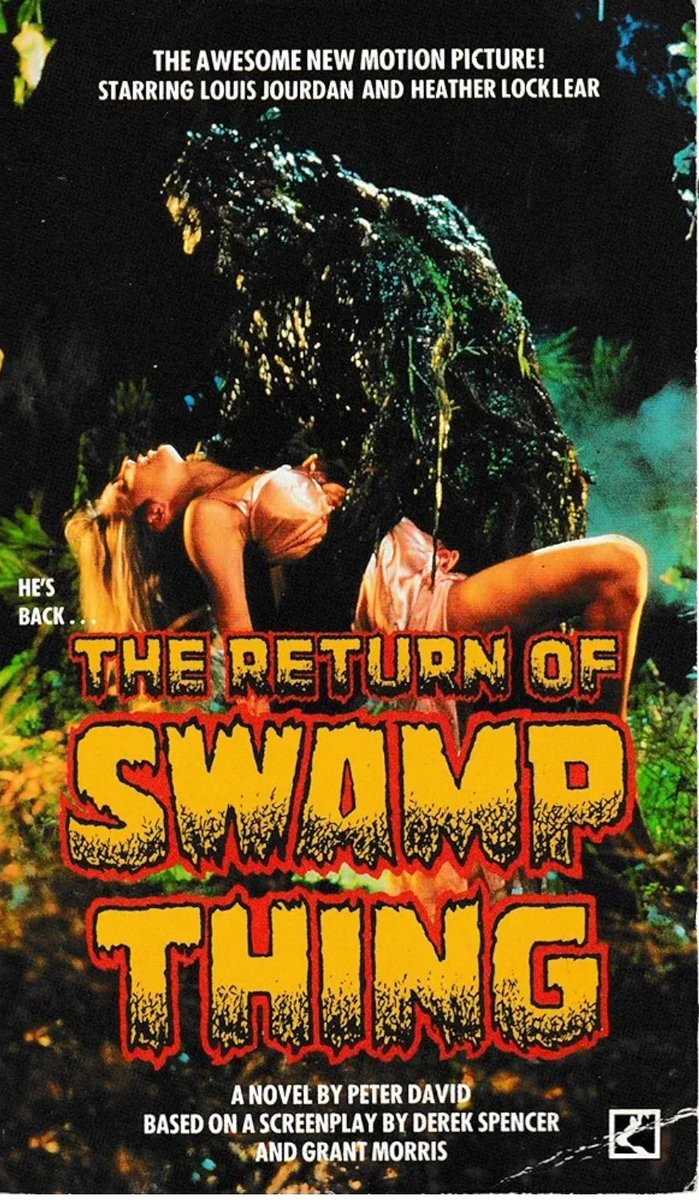 This RETURN OF SWAMP THING film adaptation by Peter David is brilliant. It has just superficial commonality with the movie of the same name, as David adds character history and motives, alters plot sequences, and includes Easter eggs involving past Swamp Thing creators.