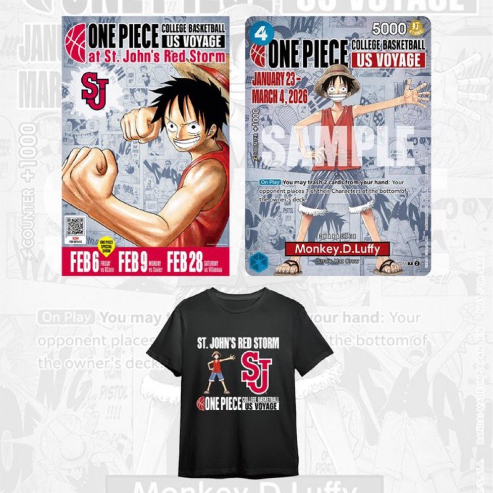 配布中止⚠相場影響あり】 🏀ONE PIECE × College Basketball US