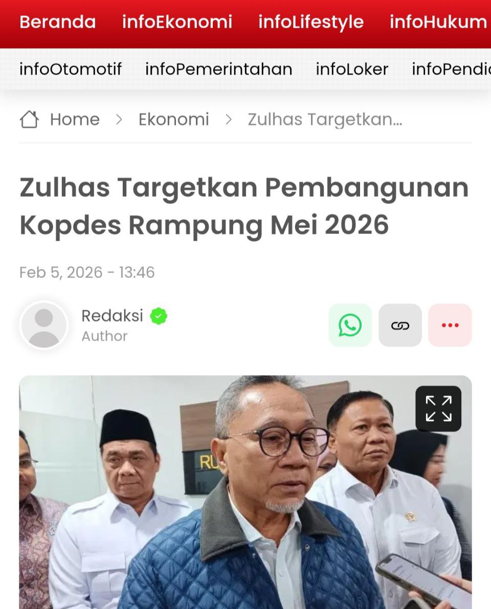 gowikgatel's tweet photo. Langkah ini menyentuh langsung kebutuhan warga Perkuat KopDes MerahPutih #ZulkifliHasanBangunKDMP https://t.co/BugiWTH8hJ