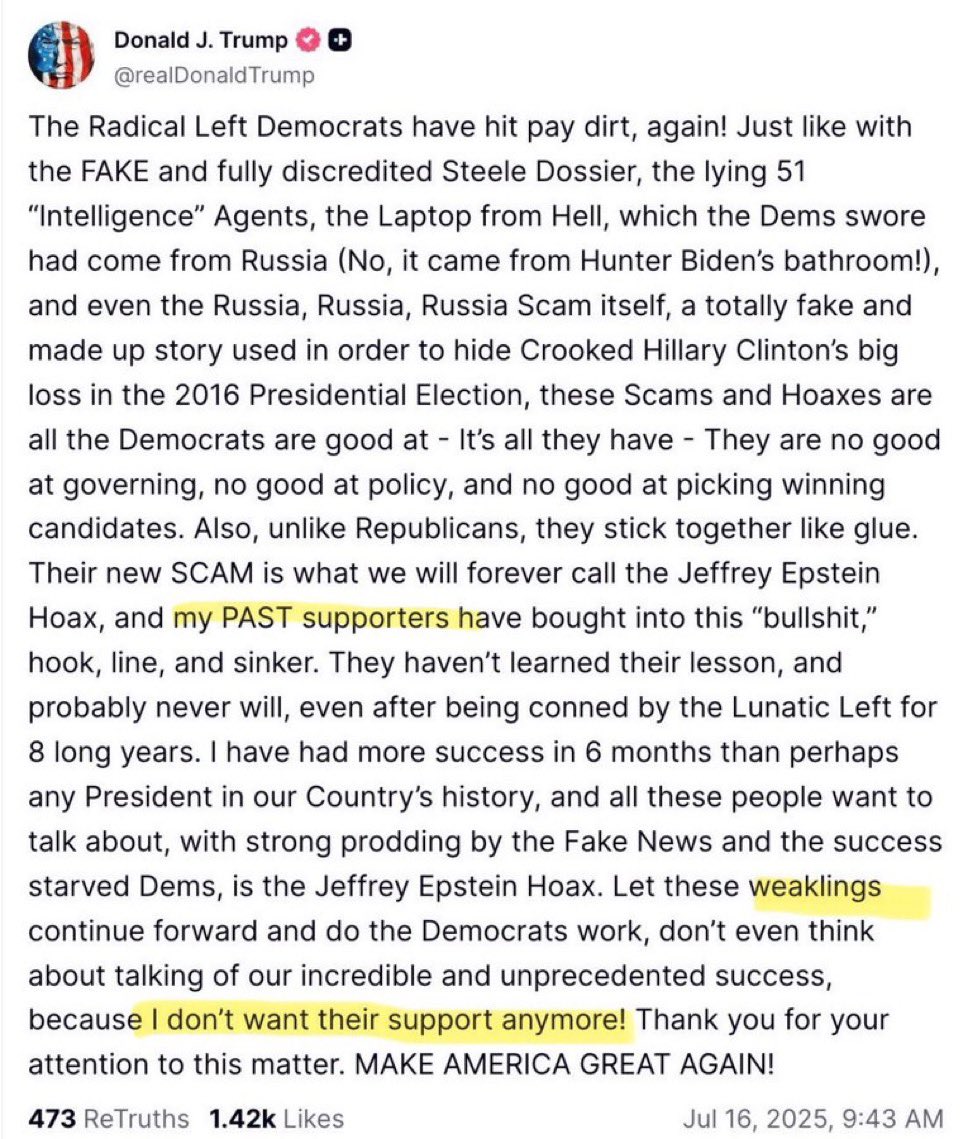 Honestly if this wasn’t the breaking point for you, I don’t really value your opinion at all.