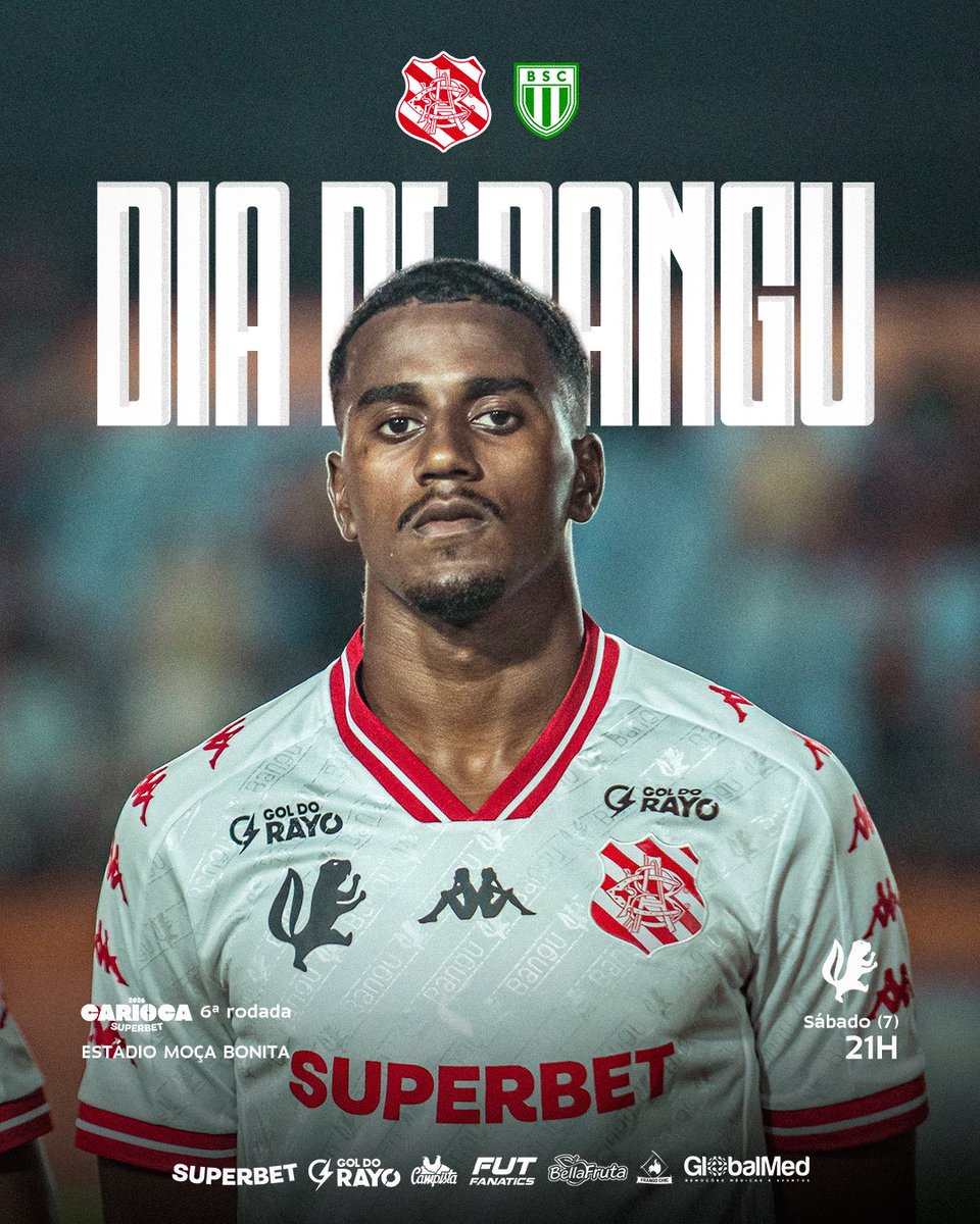 Banguoficial's tweet photo. ⚪🔴 Hoje tem Banguzão em campo! É dia de jogar em casa! Vale a classificação! #SempreBangu

🆚 Boavista
🕒 21h
🏟️ Estádio Moça Bonita
🏆 Campeonato Carioca
🕹️ 6ª rodada
📺 Premiere https://t.co/5wtdtuIav9