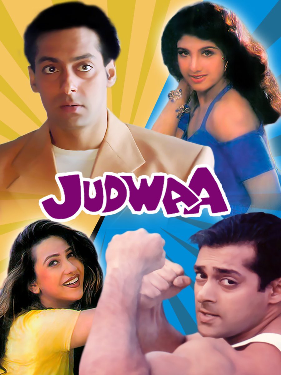 BollyMemories's tweet photo. #29YearsOfJudwaa 7Feb1997 #SalmanKhan #KarismaKapoor #Rambha #KaderKhan #AnupamKher #ShaktiKapoor 

#DevKohli 
#AnuMalik 

#DavidDhawan https://t.co/Io6PBJO5un
