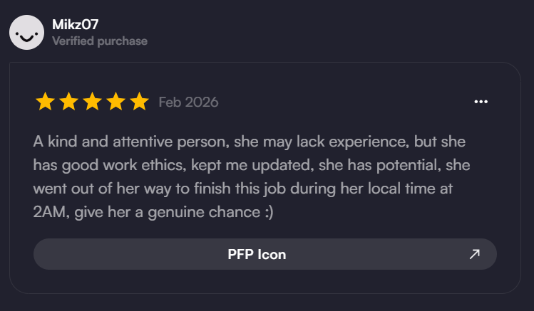 Thanks for kind review..😭🫶🫶
really means a lot for me><
#VGenComm #artmoots