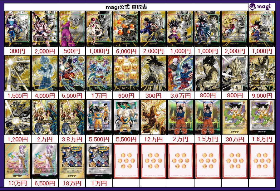 ✨DBFW買取情報✨】 DBFW エナジーマーカー買取表更新いたしました