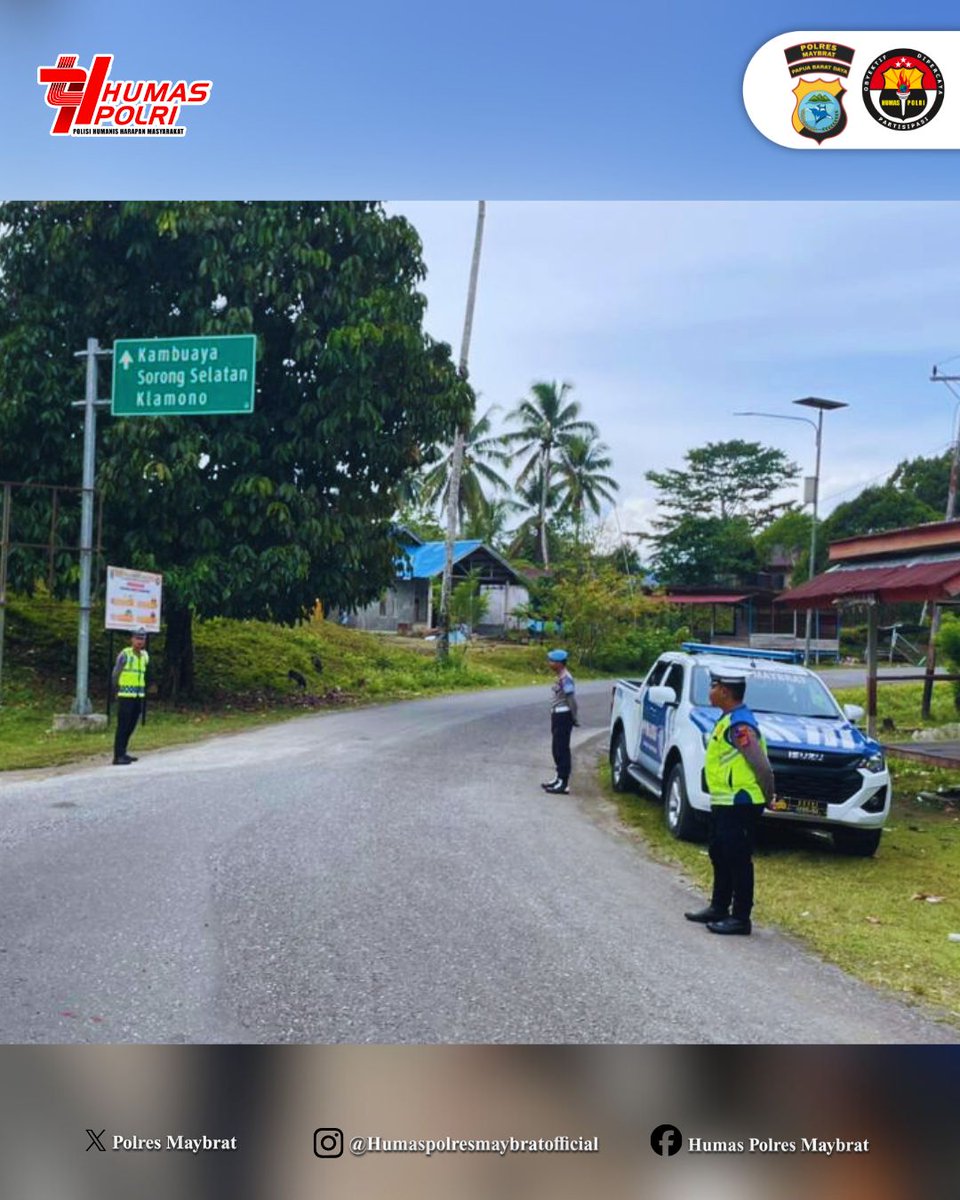 MaybratPolres's tweet photo. Pelaksanaan Dikmas Lantas dalam Rangka Operasi Keselamatan Dofior 2026 di Wilayah Hukum Polres Maybrat.

#PolresMaybrat
#PoldaPapuaBaratDaya
#HumasPolri
#SatLantas
#PolriPresisi https://t.co/6a3HhpCQy4
