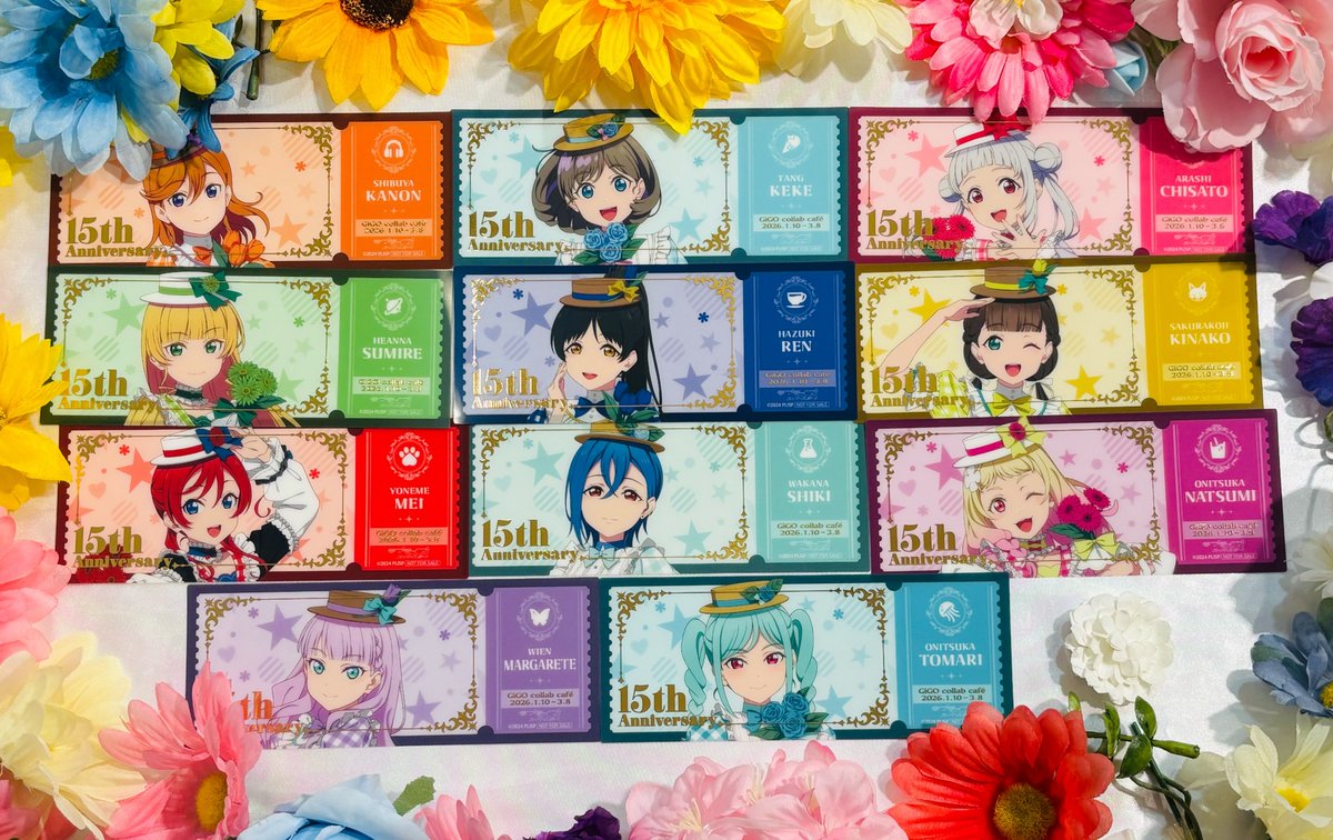 GiGO コラボカフェ ラブライブ！シリーズ15周年』 ⭐ノベルティ紹介