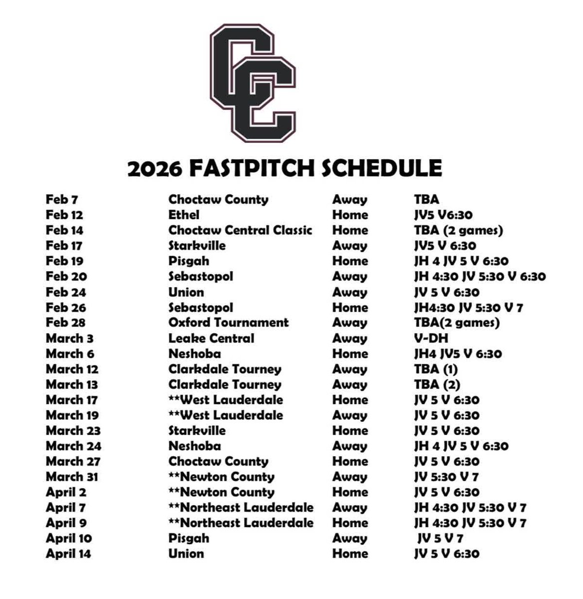 It’s almost official! School softball seasons start tomorrow for nearly all our Sparks! #bethespark 💥
