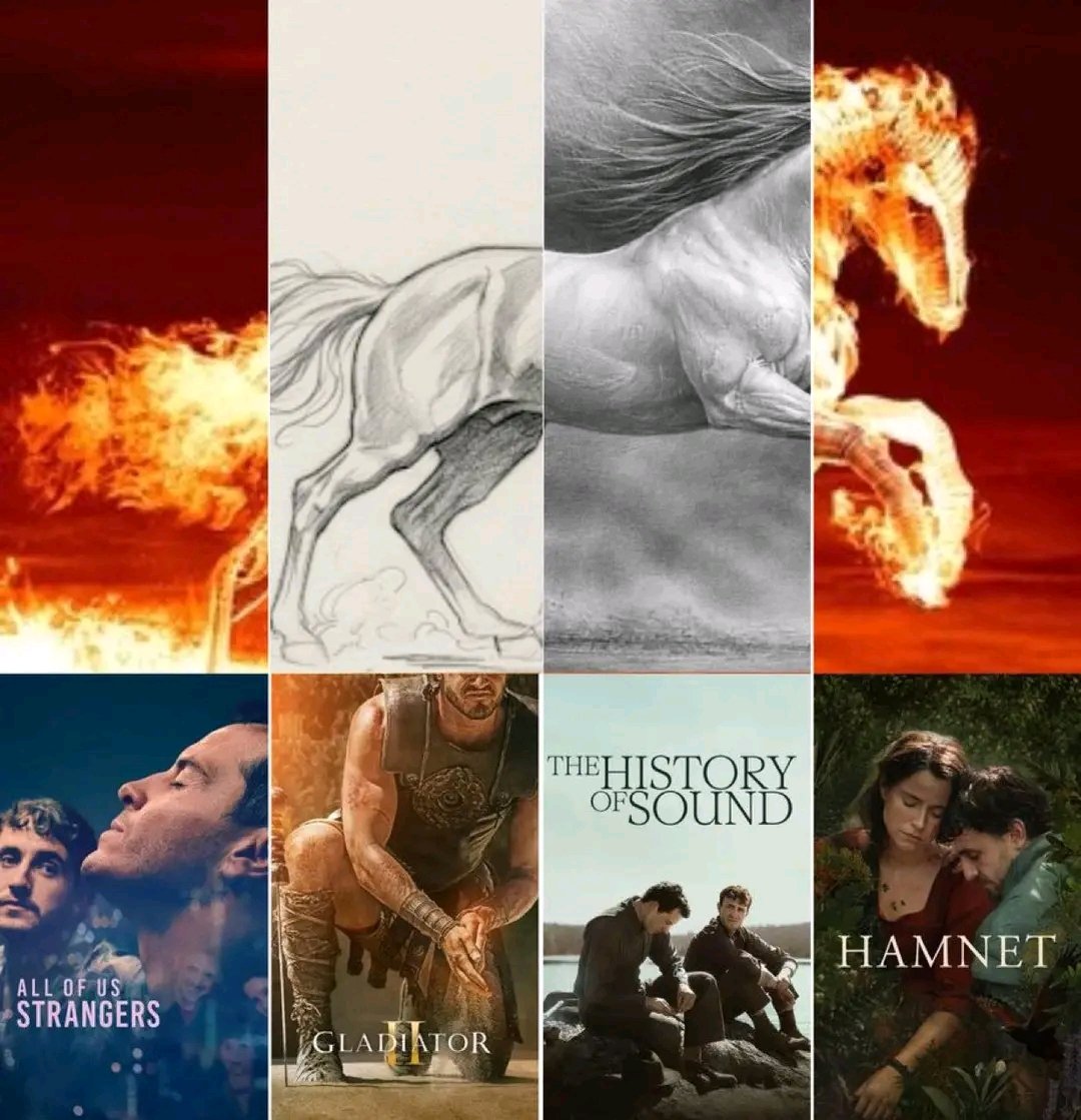 EruditeLuminary's tweet photo. Paul Mescal last four films.
#Hamnet #thehistoryofsound
#gladiator #allofusstrangers https://t.co/3POORSmzz5