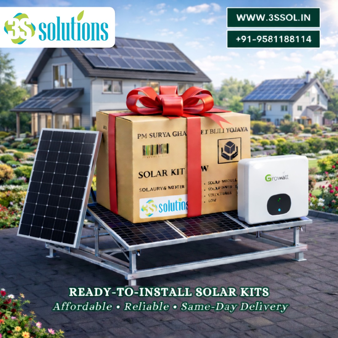 3s_Sol's tweet photo. 🎁 READY-TO-INSTALL ROOFTOP SOLAR KITS ☀️

📞 Call: +91-9581188114
🌐 https://t.co/DUjMXgMpHr

Power your home with 3S Solutions – trusted solar experts.

#SolarKit #3SSolutions #RooftopSolar #PMsuryaGhar #SolarIndia #GoSolar #RenewableEnergy #SaveElectricity https://t.co/Zeq4afn7JW