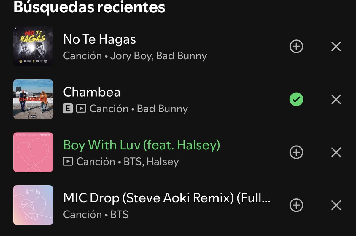 Se nota que compartimos el spotify