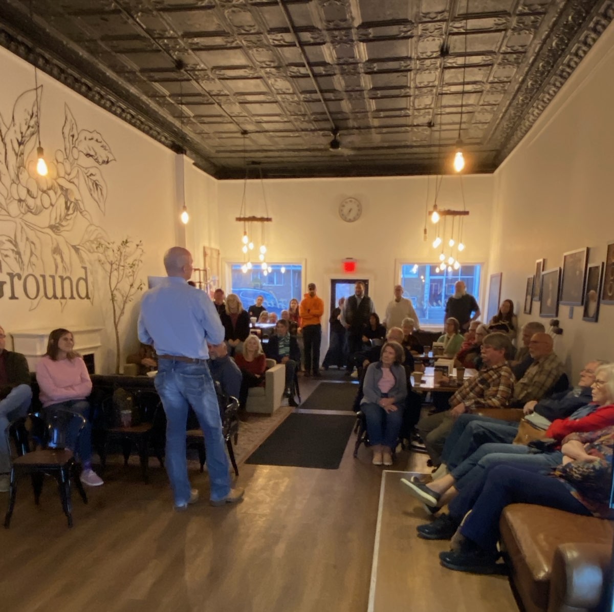 adamsteen's tweet photo. Poweshiek County, you showed up big - a packed house and fired up patriots! Your energy is rippling across the state, and it’s exactly how we win. Together, we will fight and Keep Iowa Free. https://t.co/4OmR6eJtPB