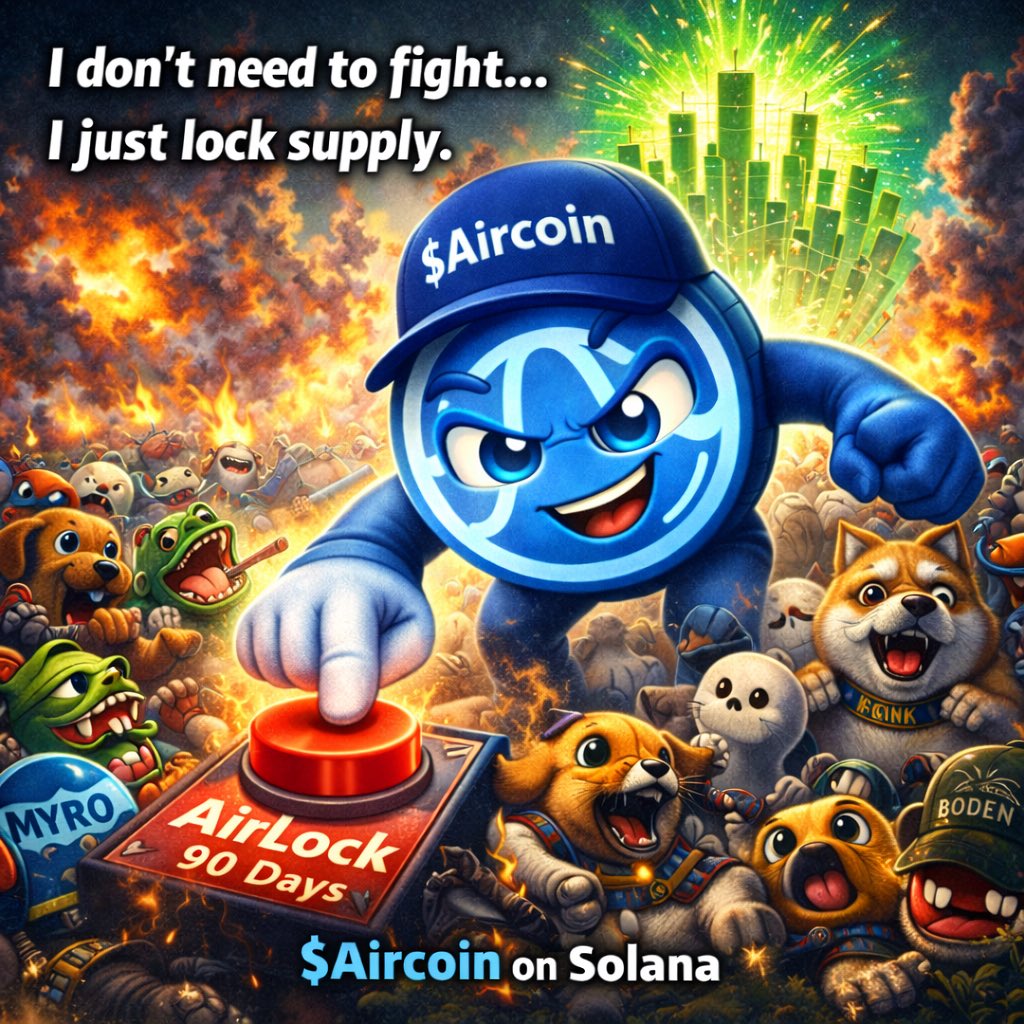 <a href="/cryptolyxe/">lyxe</a> We are having a blast in the $Aircoin on Solana telegram. Come check the vibes fam. 

Check out the bullishness below:
👇👇👇
Contract: GpdRNotihwXZJ3z3y6yCRAhecFrALc4J8SX92pxnbonk

Telegram: t.me/Aircoin_BONK

40% + locked in AirLock
5.5% + in Liquidity Pools
4.5% held in