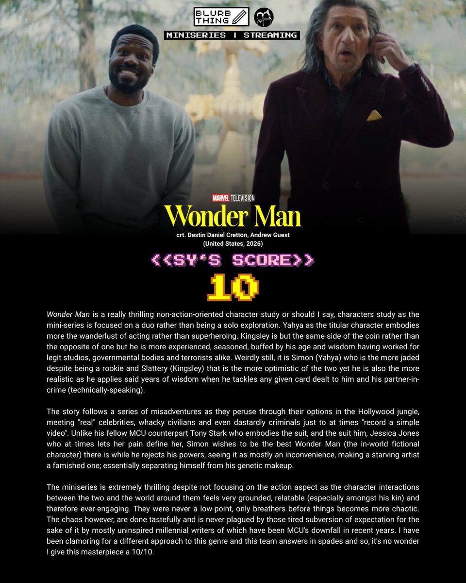 the_brothersali's tweet image. It's definitely a wonder that this show lowkey works for those who watched it! 

So, what are you waiting for? It's on @DisneyPlusMY now! 🎭📽️

#sembangentertainment #WonderMan