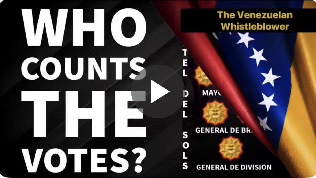 🚨🚨 Un denunciante de Smartmatic en Venezuela explica, BAJO JURAMENTO, cómo manipularon elecciones, cómo evitaron ser detectados y que el software de Dominion, tal como se utilizó en Colorado y en muchos otros estados, está construido sobre la misma estructura básica.