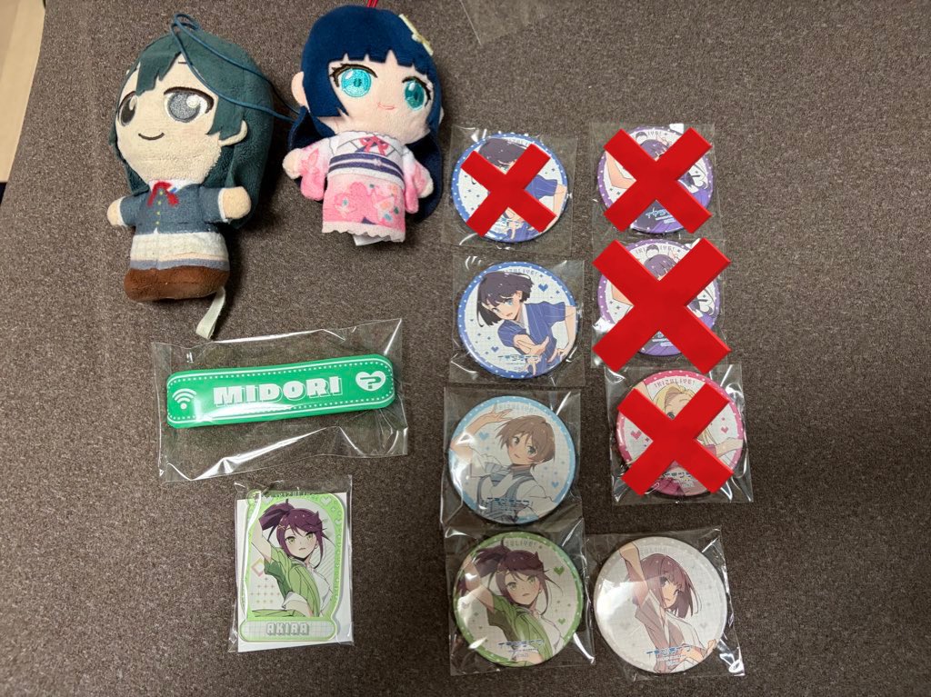 イキヅライブ 1st ガチャ 缶バッジ 交換 譲: 缶バッジ:麻衣、玲、ゆく