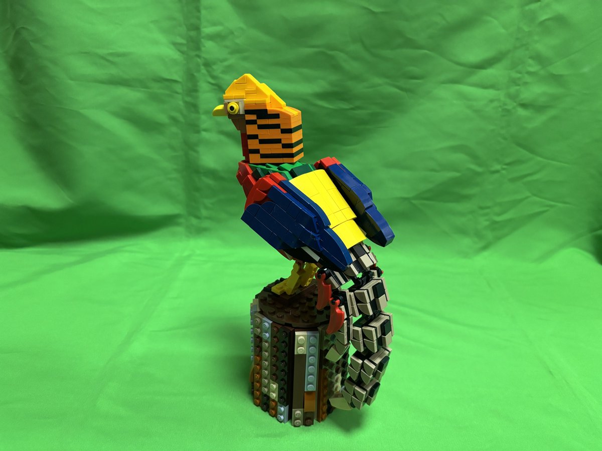 makoto_lake's tweet image. #レゴで作る世界の鳥たち
キンケイ/Golden Pheasant
モデル入力から組み上げ途中もちょこちょこ改良が重なりましたがやっとできました。いつも通り実際の鳥はリプ欄に。