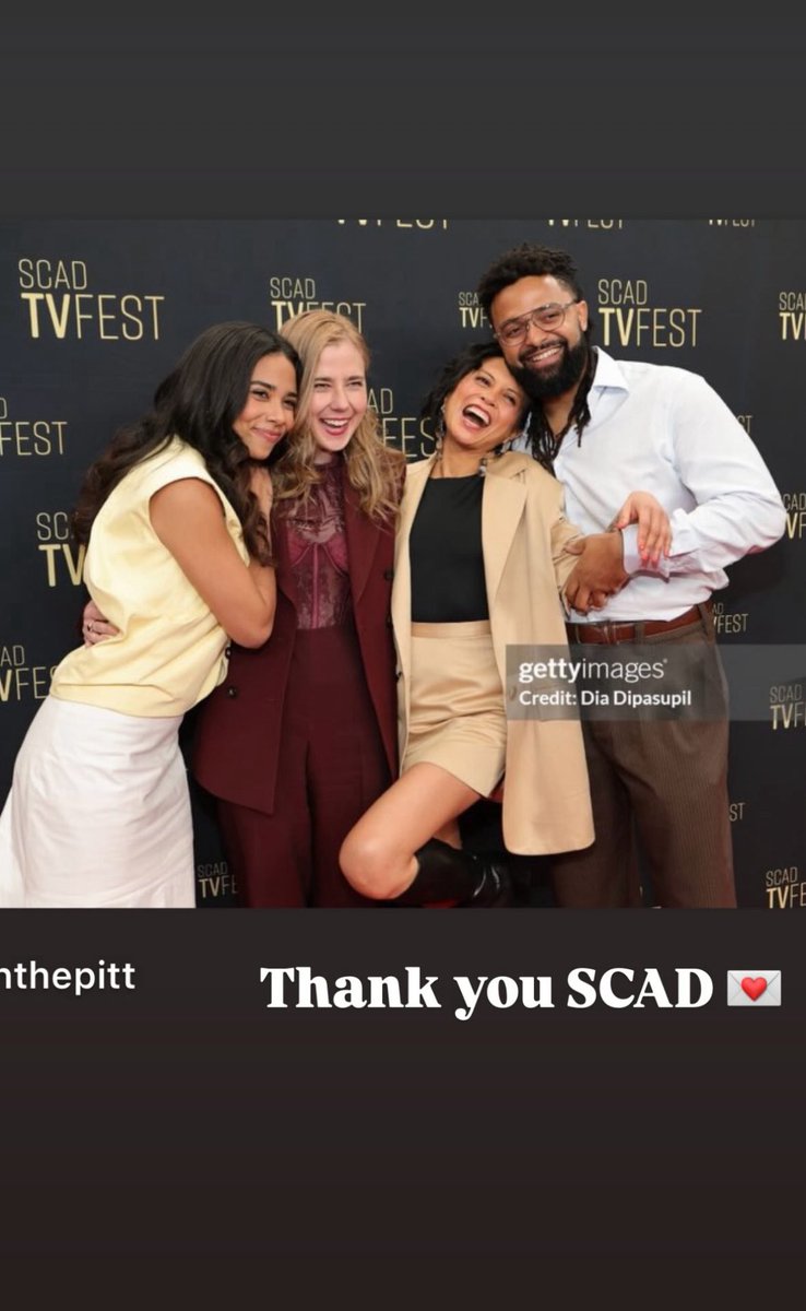LaetitiaThinker's tweet photo. Laëtitia Hollard at the Scad TV Fest with Brandon Mendez, Taylor Dearden, and Amielynn Abellera! https://t.co/OCVcaOviCQ