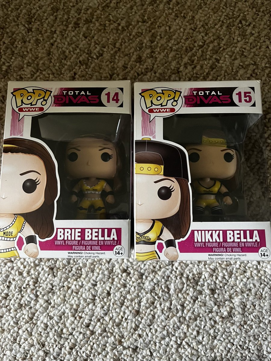 RayandolfoYT's tweet photo. Hello there @NikkiAndBrie so I just wanted to show this I had these two Funko pops of you Nikki and of course your sister Brie and I had these for a while now and once I’d see you both return on #WWERaw I had them both by my side #Bellarmy ❤️❤️and I hope 🤞 you’ll see this to. https://t.co/Of4rISVmZW