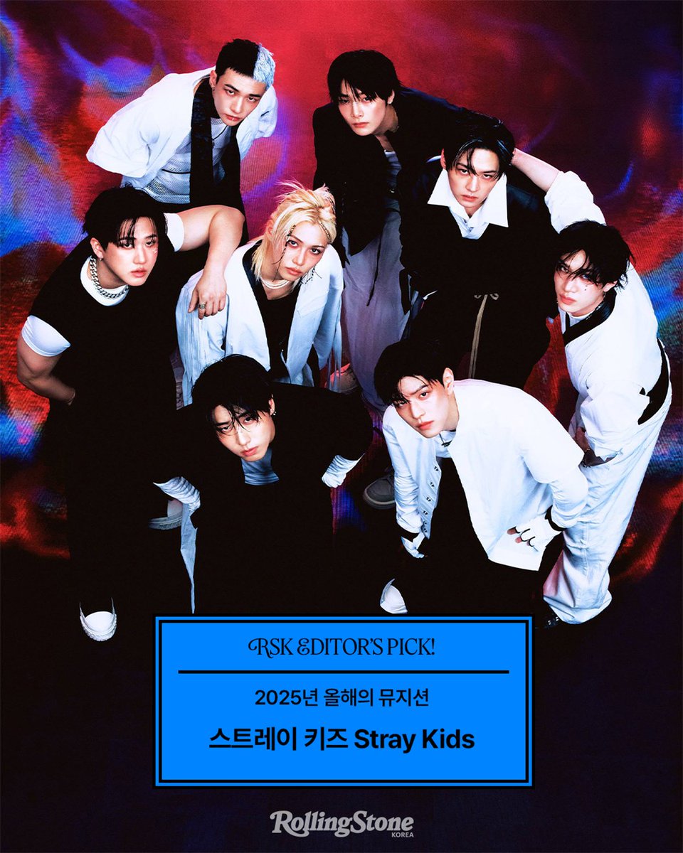 #StrayKids was named as Musician of the Year (2025) by Rolling Stone Korea Editor’s Pick.