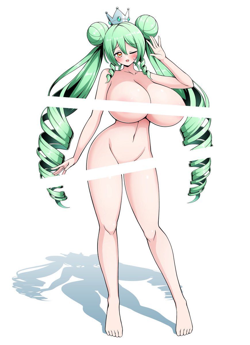 立ち絵描いたよ(あげなおし)
緑髪縦ロールセーラー爆乳🍈 