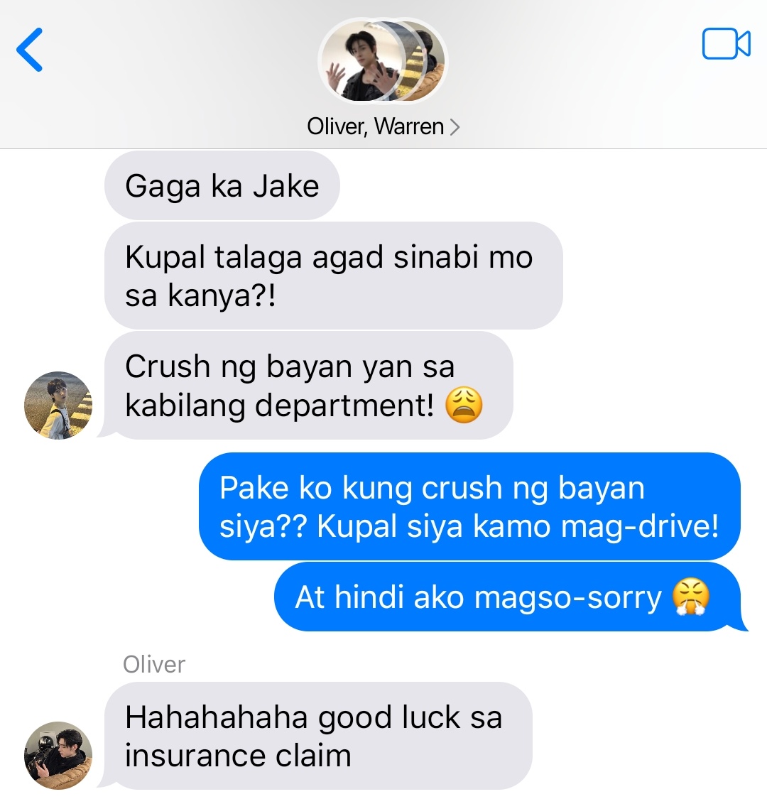 aimersjy's tweet photo. #jayke au 💌
​— Ice (jk) was just trying to make it to his first period on time, only to have Jas (jy) crash straight into his car. https://t.co/yO6aKIEy90
