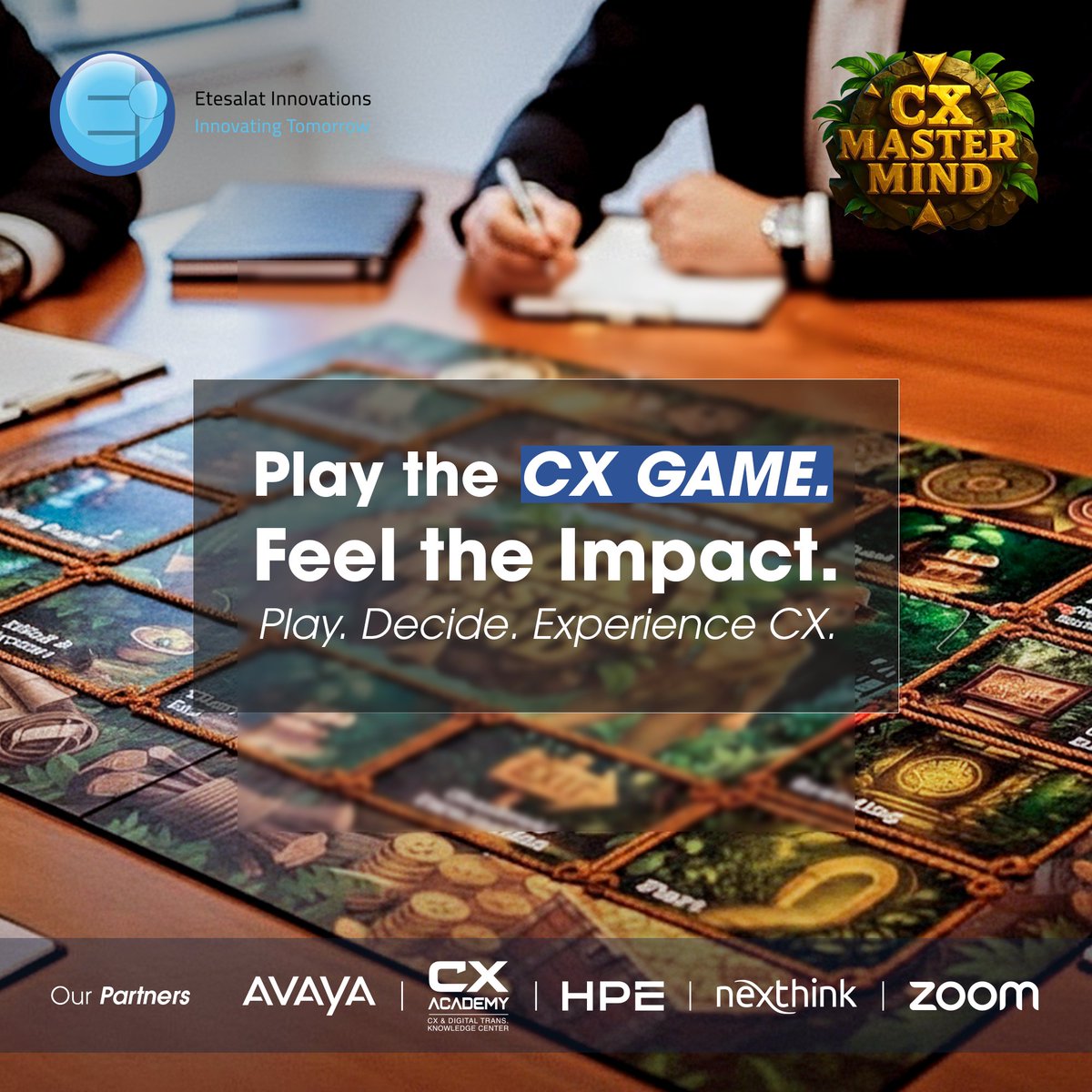 EicXforum's tweet photo. CX management isn’t a theory—it’s a game you have to win! 🎮
Join the CX Master Mind Board Game at EICXDAY to tackle real-life challenges, spark collaboration, and boost customer happiness.
📅 Feb 10
📍 Park Hyatt Jeddah
🔗 Register: https://t.co/7fkgwYBbvP https://t.co/37NKcHaXnt