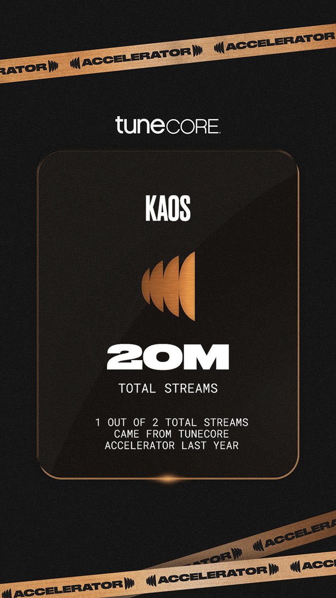 Kaosdjs's tweet photo. 20m Streams, thanks to everyone who listens to our music @TuneCore #dancemusic #kaos #20millionstreams #rave https://t.co/1f6McGA3Bk