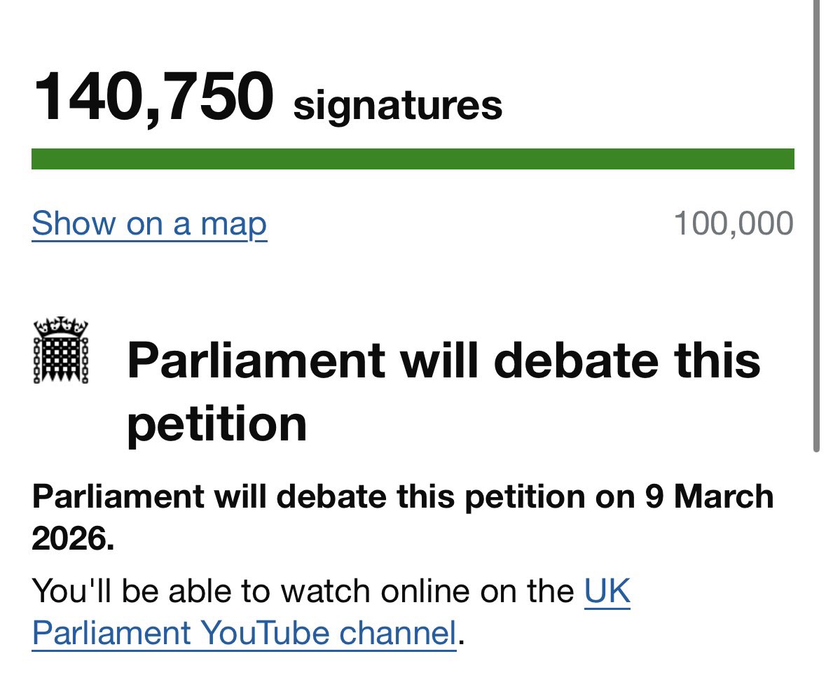 🚨Breaking🚨

I’m pleased to announce that Parliament will be debating the petition on halting the puberty blockers trial on 9th March.

Thank you to everyone who made this possible.

I hope this, combined with our judicial review, will compel Wes Streeting to do the right thing.
