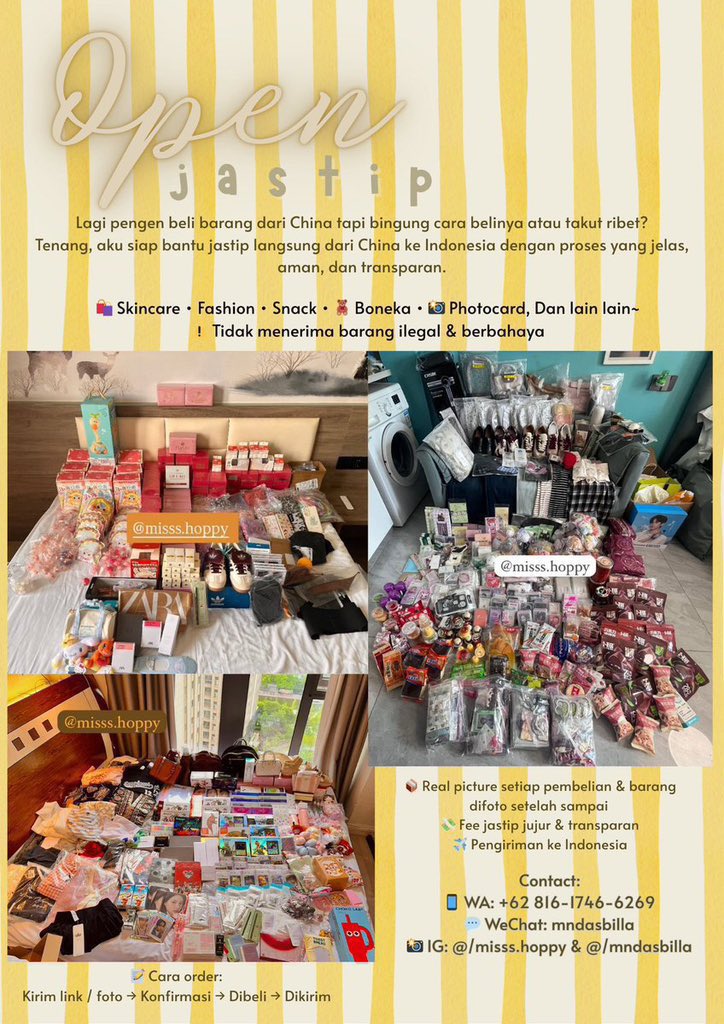 Man—OPEN JASTIP CHINA-INDO tweet media