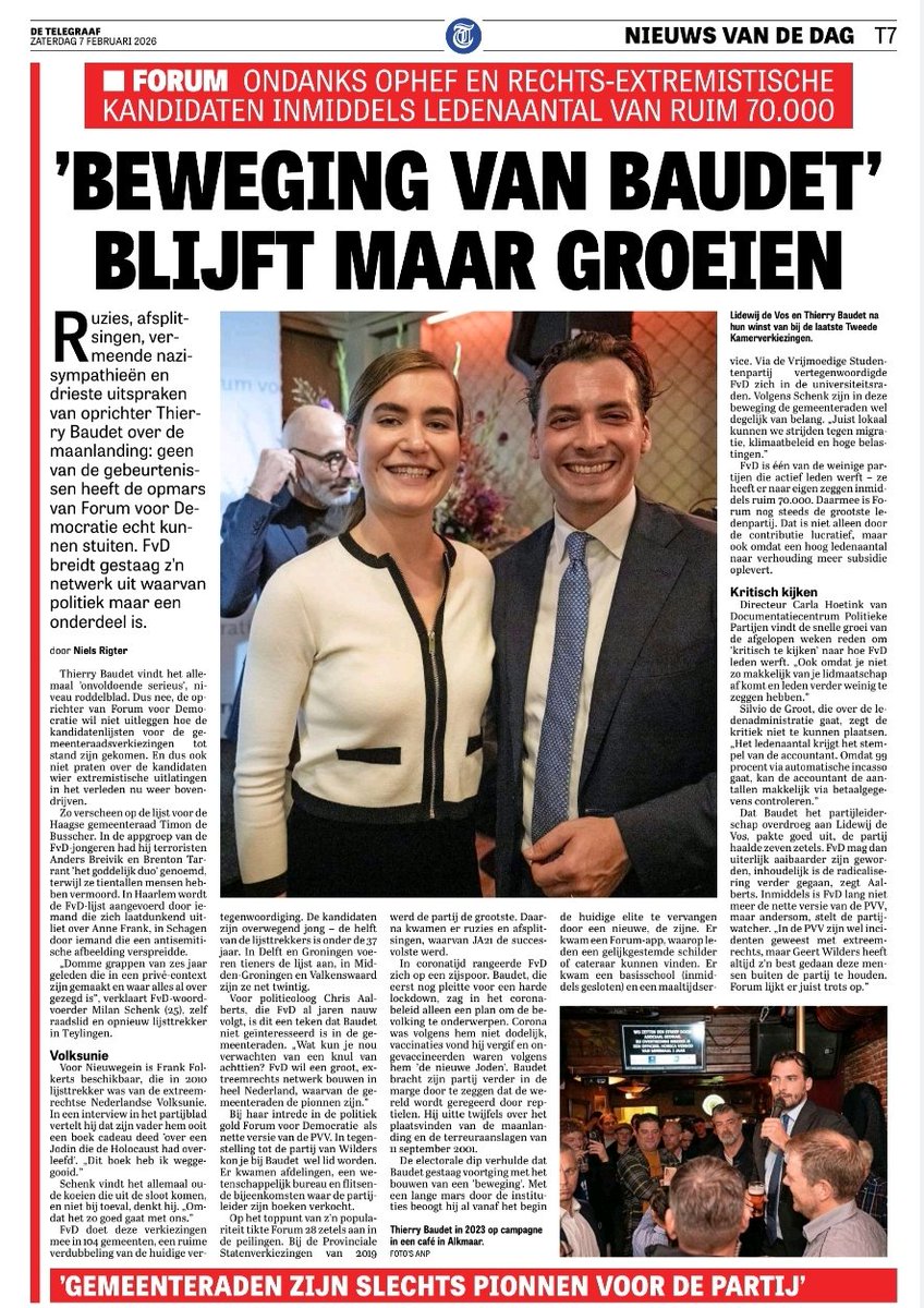 We kunnen straks al gelijk afrekenen met dit huidige beleid cq kabinetsplannen.
Stem in geen geval meer op D66 CDA of VVD. Zelfs niet op PVDA.

FVD OP WEG NAAR 20 ZETELS. GROOTSTE LEDENPARTIJ.