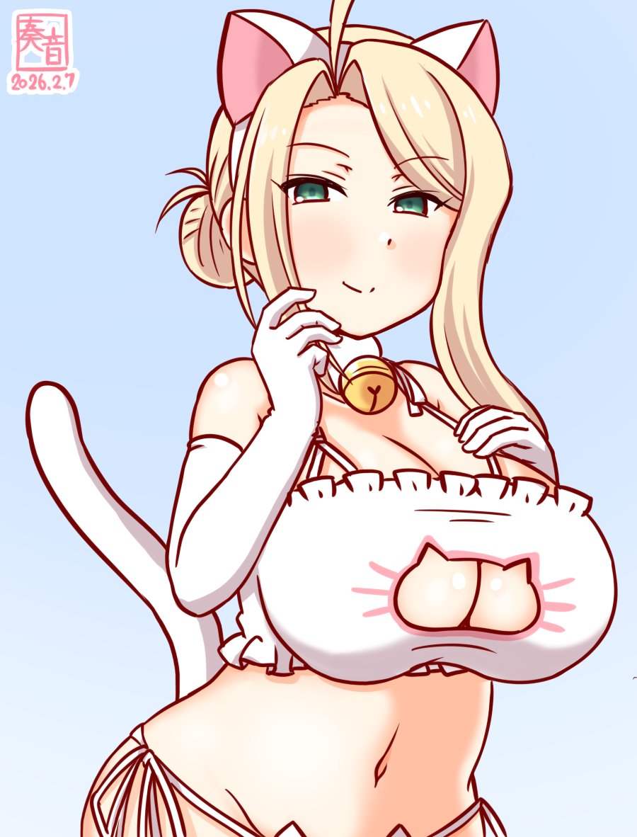 「私、Waspがやってあげる♪
 そうよ?感謝しても、いいよ❤」

※閃ハサ見に行くので先上げ
#艦これ版真剣お絵描き60分一本勝負_20260207
#ワスプ 